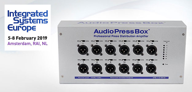 ISE'19: Przyłącze ścienne z Dante od AudioPressBox