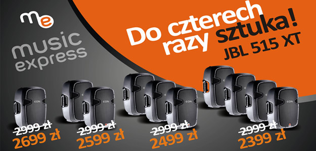 "Im więcej... tym mniej" - promocja na JBL EON 515 XT