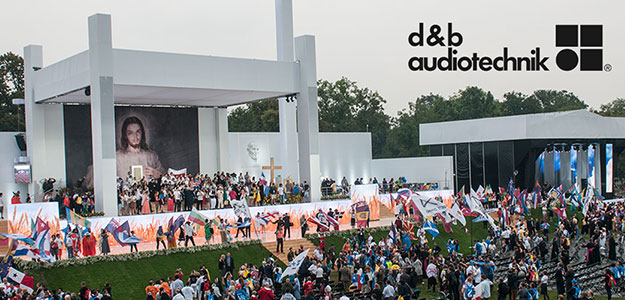 Ceremonia Powitania Papieża na ŚDM z d&amp;b audiotechnik