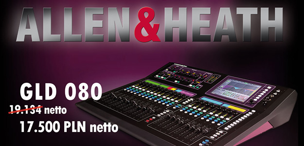 Promocja na konsoletę cyfrową GLD Allen & Heath