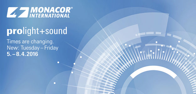 Monacor obecny na targach Musikmesse &amp; Prolight+Sound 2016