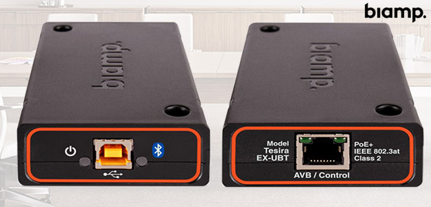 Biamp EX-UBT rozszerza system Tesira o połączenia USB i Bluetooth