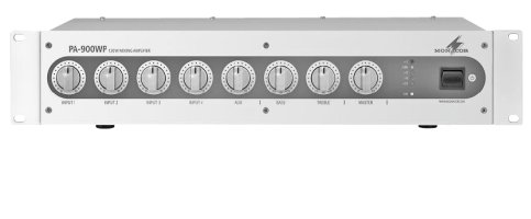Monacor PA-900WP:Wzmacniacz miksujący PA, mono, odporny na działanie wody
