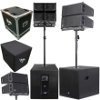 V-TONE LA 615 aktywny system nagłośnienia line array 1000W RMS Bluetooth TWS DSP AUX case pokrowiec opaski zaciskowe zestaw - zdjęcie 1