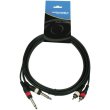 Kabel 2 x Jack Mono 2 x RCA 1,5 m - zdjęcie 1