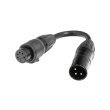 DMX Przejsciowka 3 pin M na 5 pin F adapter IP 65 - zdjęcie 1
