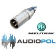 Neutrik NA2MPMM Przejściówka wtyk XLR- wtyk RCA - zdjęcie 1