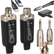 DNA WXLR1 WXLR bezprzewodowy system transmisji audio UHF nadajnik odbiornik USB-C +48V Phantom 2x adapter XLR/jack 6,35 mm zestaw - zdjęcie 1