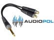 KLOTZ AYU-4 Adapter przejściówka Jack 6,3 2x gniazdo RCA - zdjęcie 1