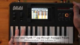 Addictive microSynth + AKAI SynthStation 25