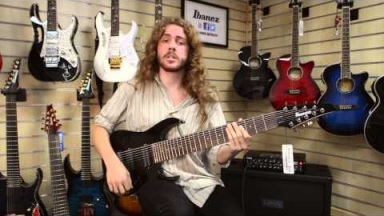 Ibanez RG9-BK demonstration with Sam Bell